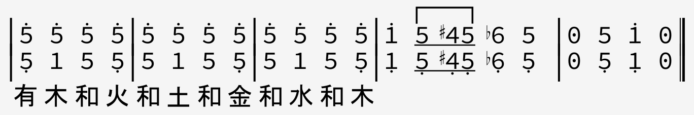 Wu Xing Elements Song