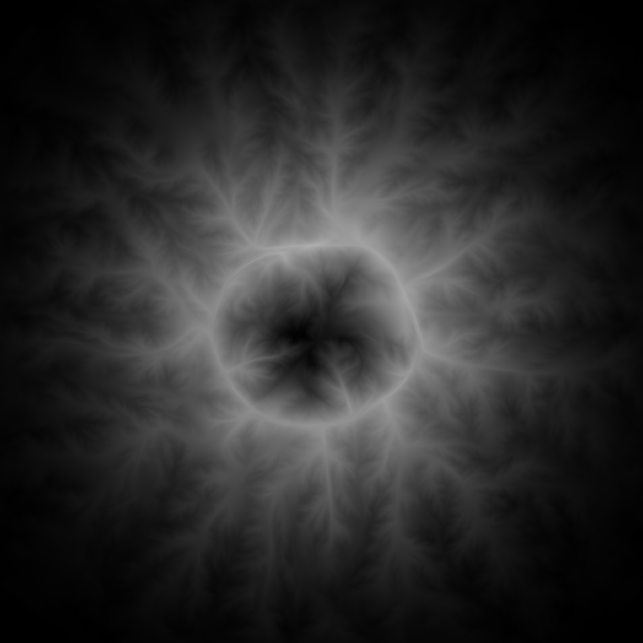 Dented large blob eroded height map