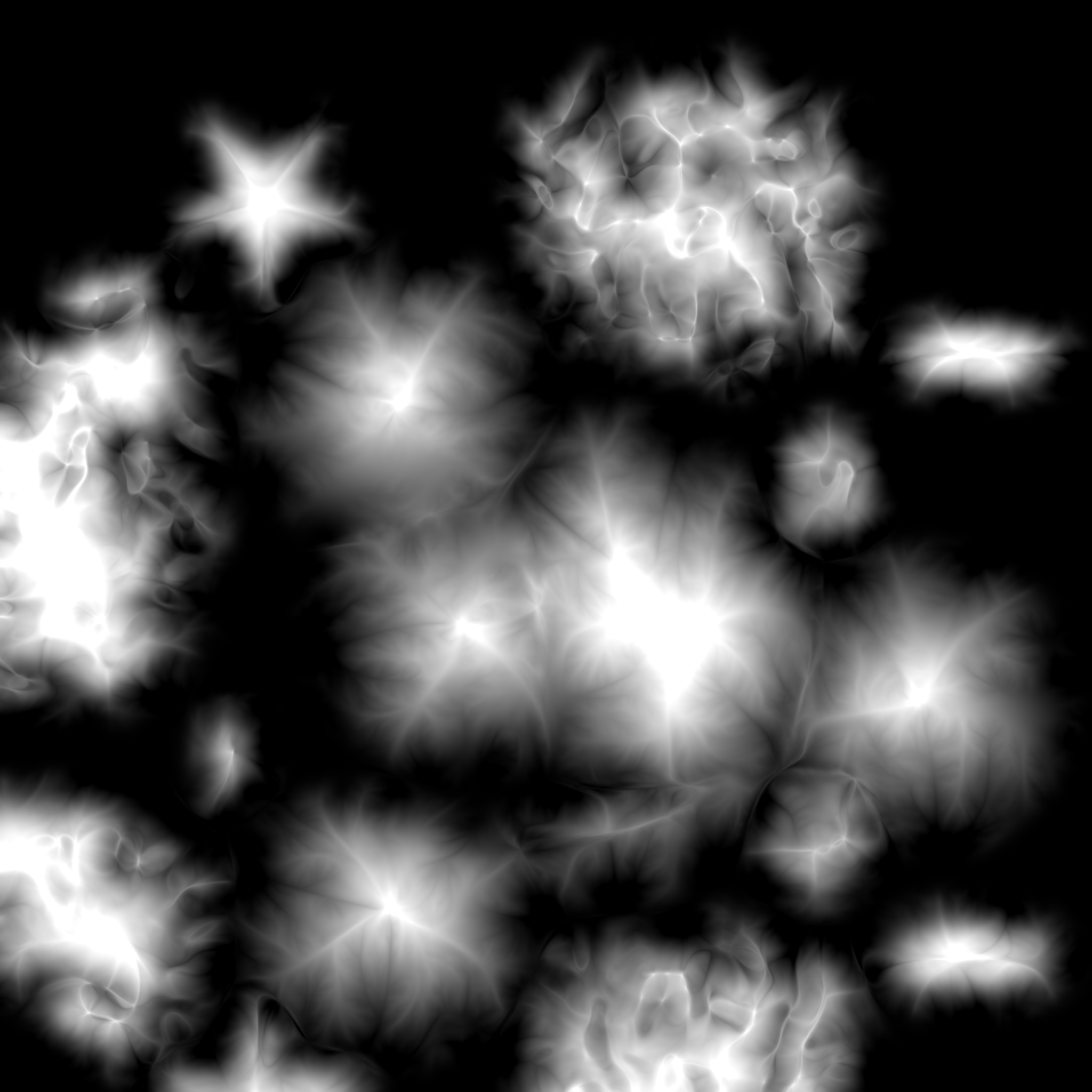 Chaos eroded height map